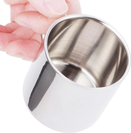 Tazza in acciaio inossidabile - tazza duratura per ufficio e ristoranti - per uso domestico e ufficio - uso bar.