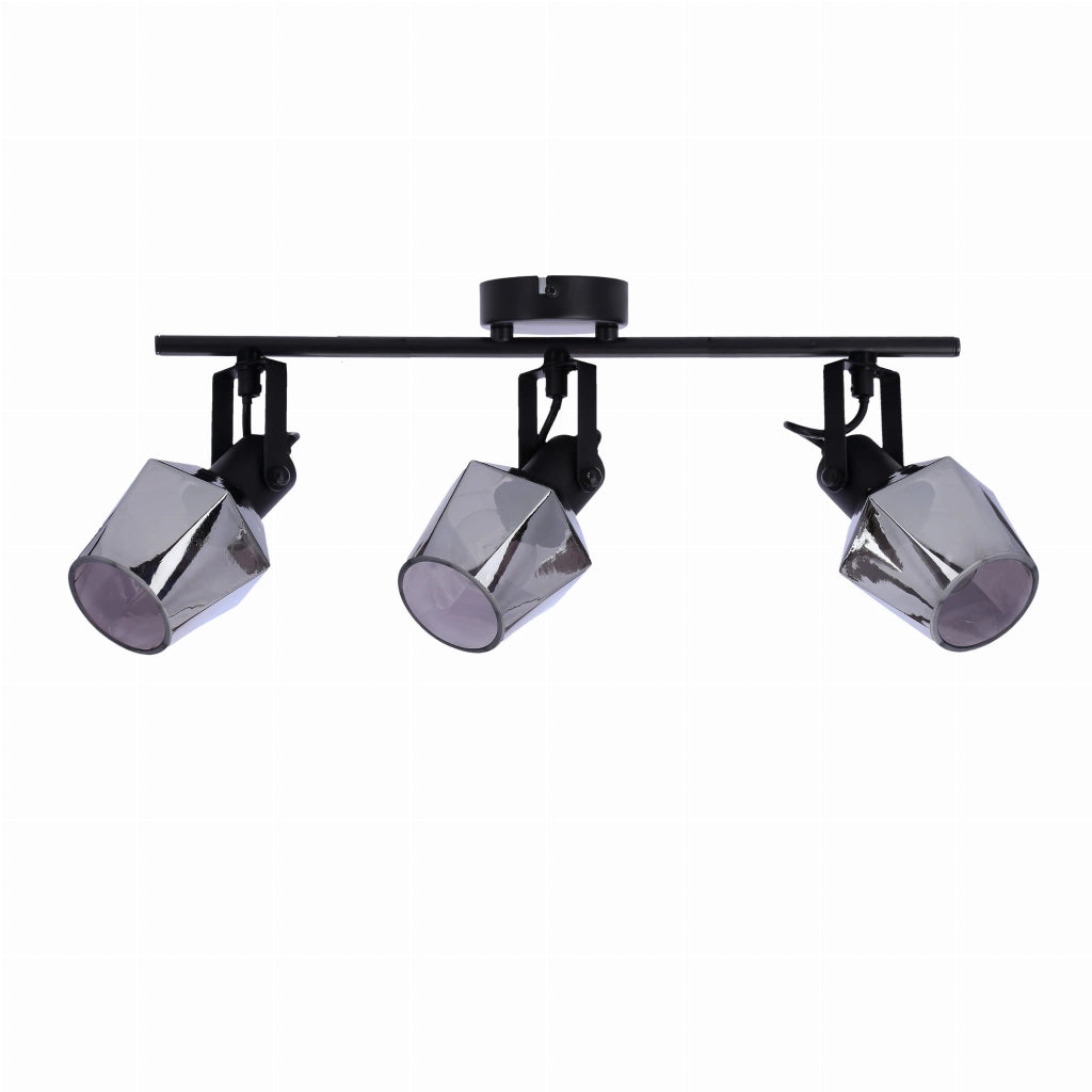 Candellux Randi plafoniera nera metallo 3xE14 15W dimmerabile