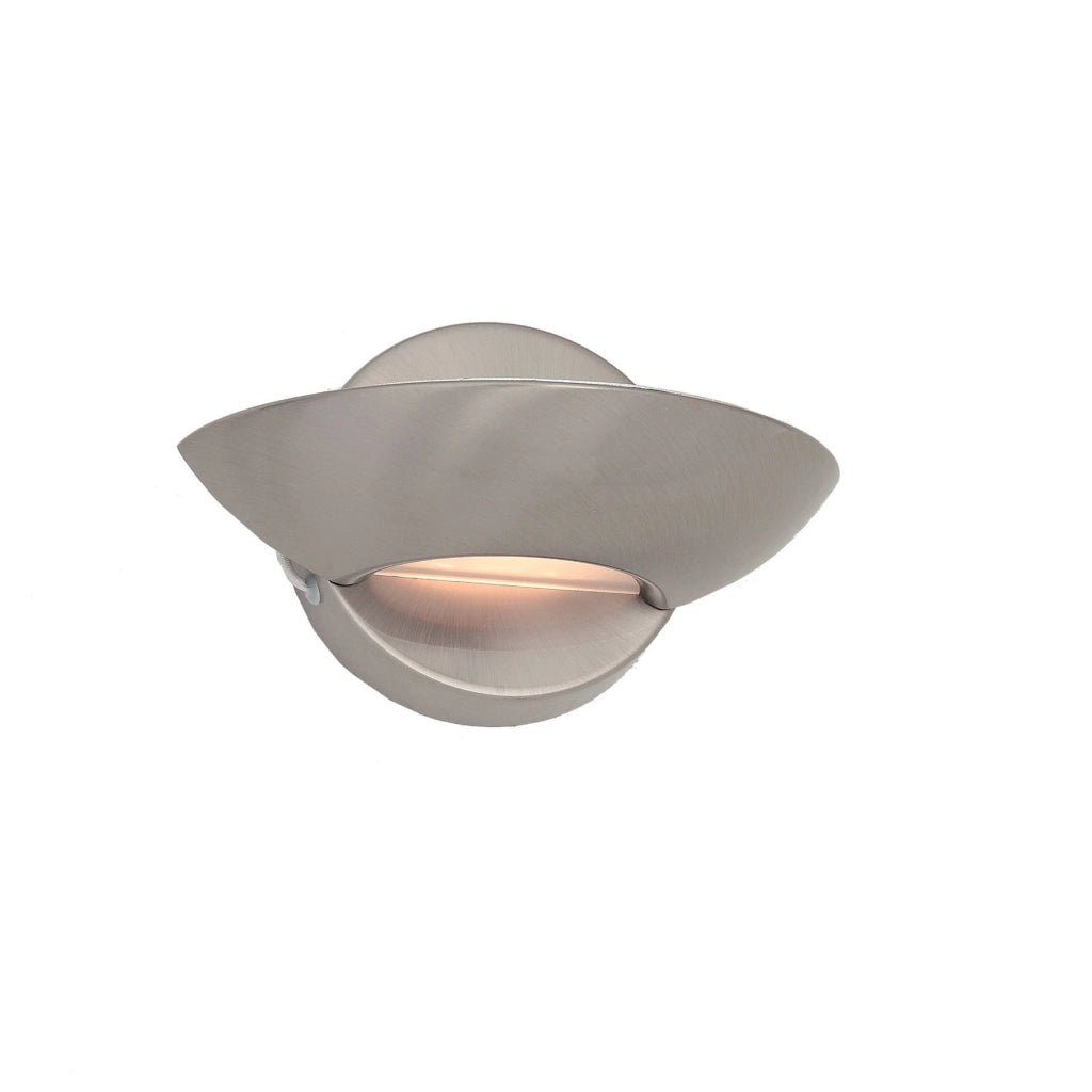Tresivio, Lampada da Parete Materiale Struttura in Vetro, Grigio