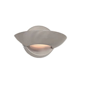 Tresivio, Lampada da Parete Materiale Struttura in Vetro, Grigio