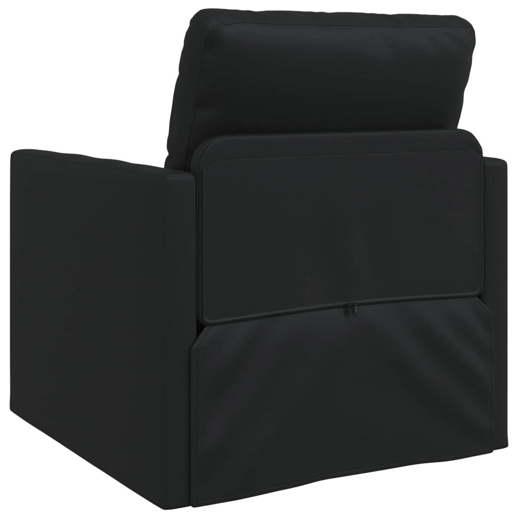Divano letto 60cm Nero Pelle Artificiale 4106635