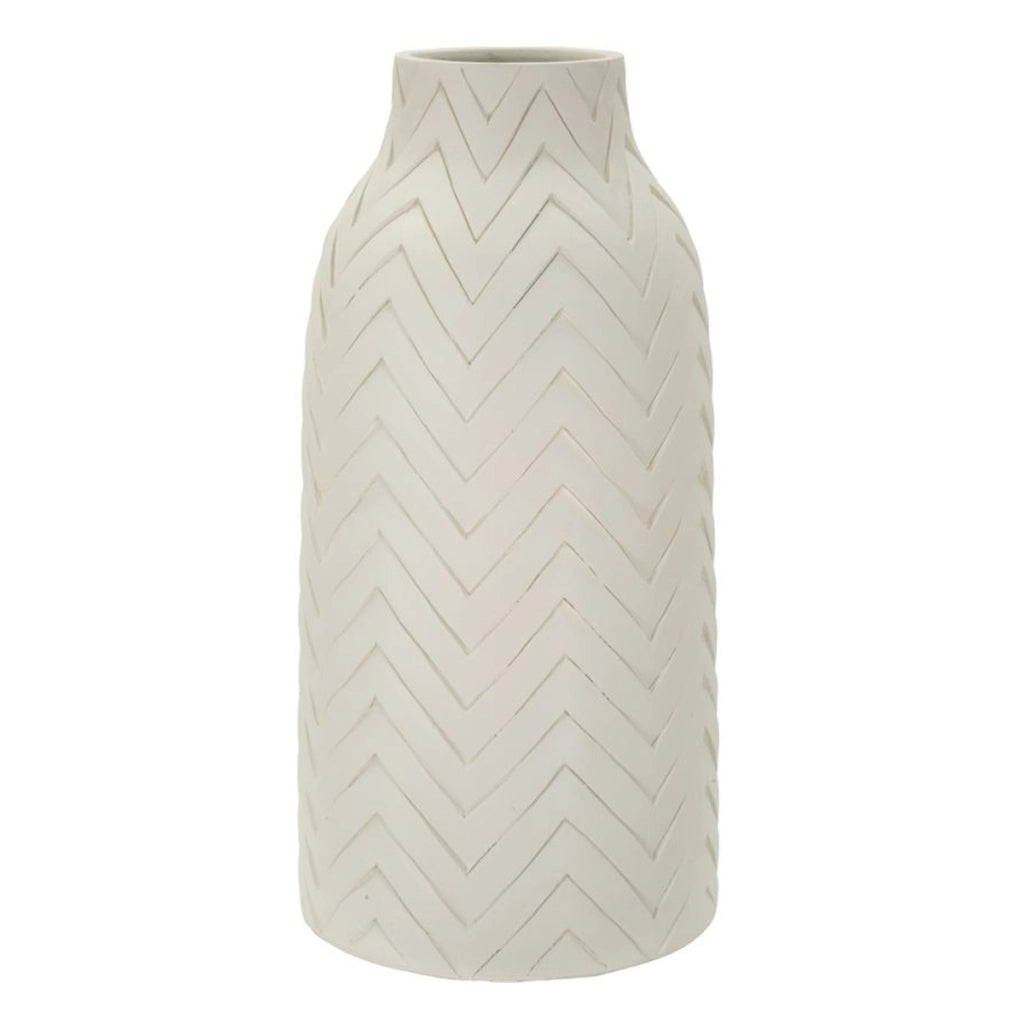 Vaso Decorativo VKH813, Beige, Poliresina, 29x29x60 cm