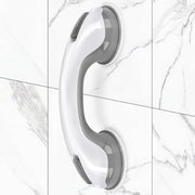 Maniglia per doccia 1 pezzo, maniglie per doccia e bagno, 12 pollici maniglie per doccia con aspirapolvere potente, bastone di equilibrio maniglie di sicurezza, adatto per le persone anziane, gli anziani, i disabili, colore grigio