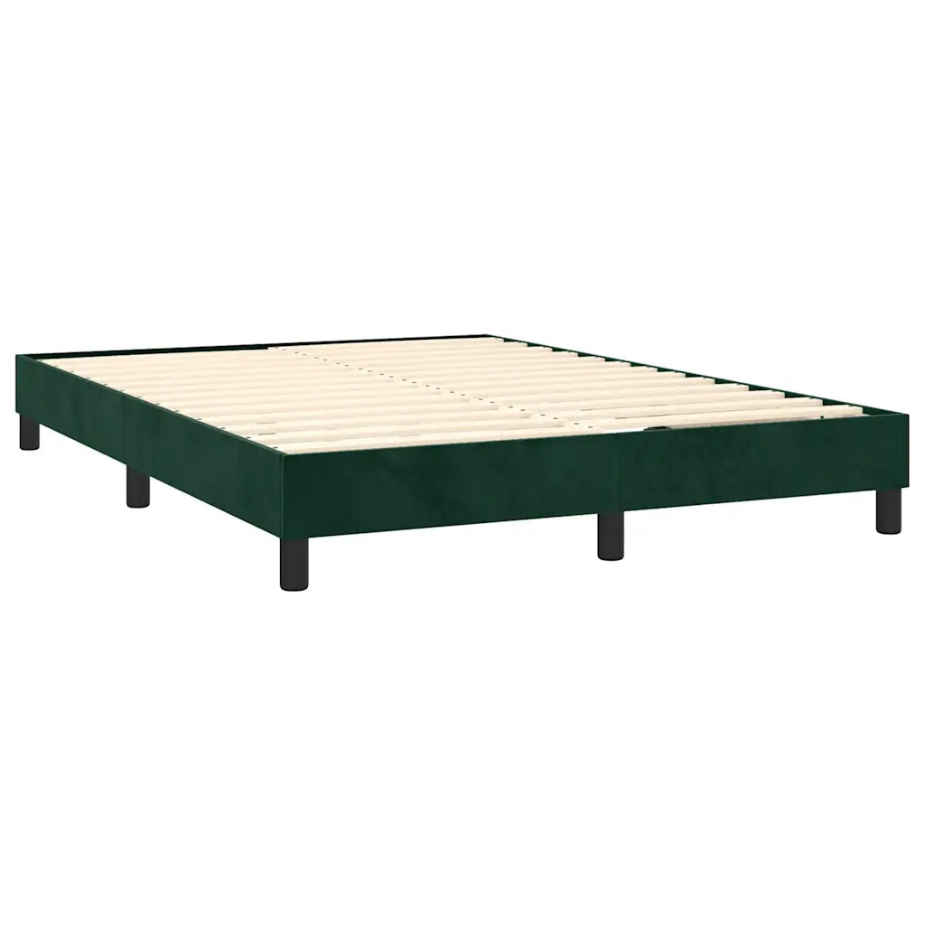 Giroletto a Molle Verde Scuro 140x190 cm in Velluto