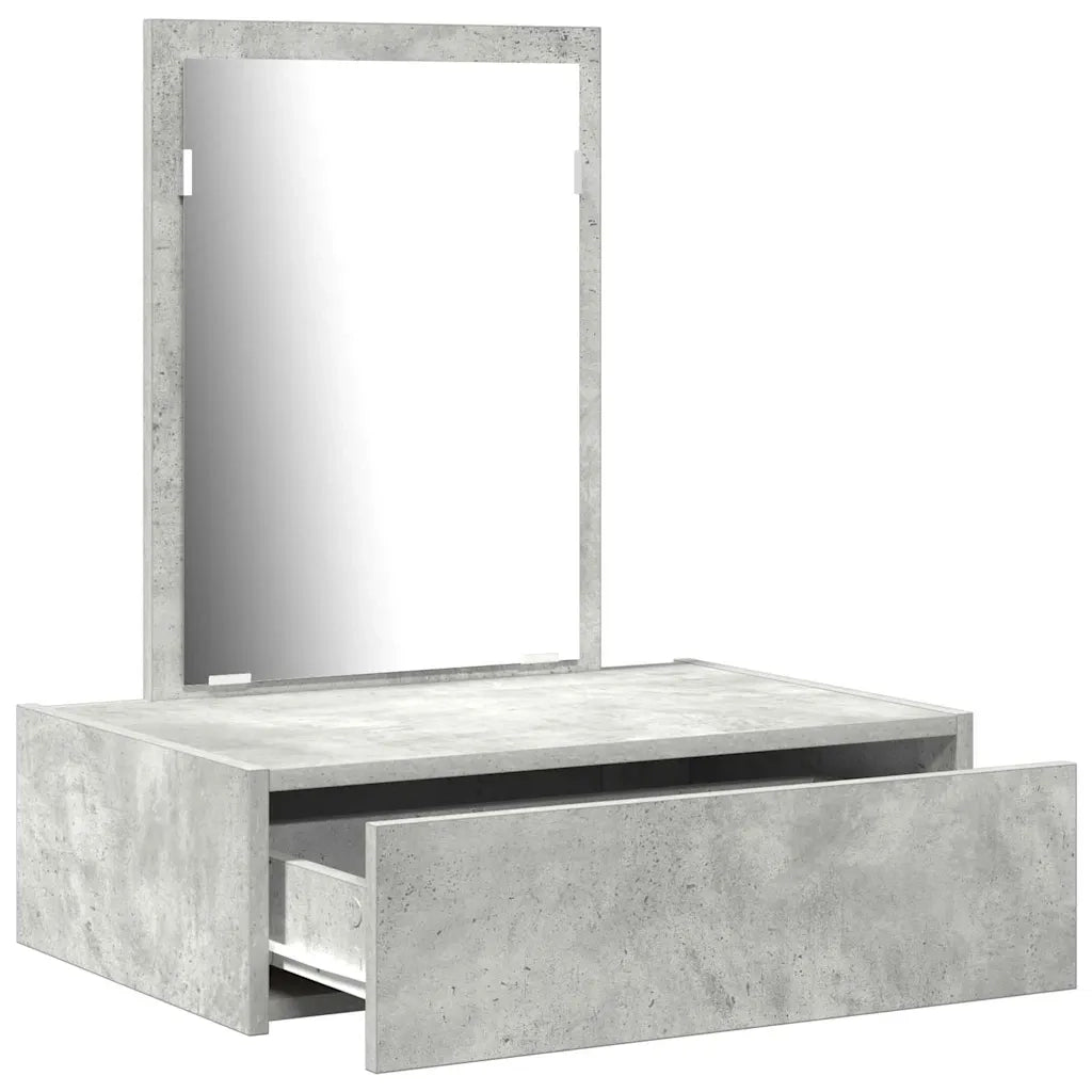Toeletta | Tavolo da Trucco Grigio 60 x 40 x 70 cm Legno multistrato