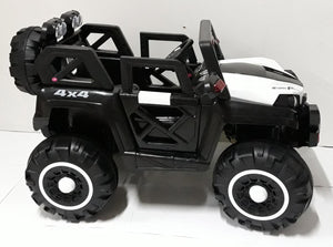 Macchina Elettrica per Bambini 12V Kidfun Fuoristrada 4x4 Bianca