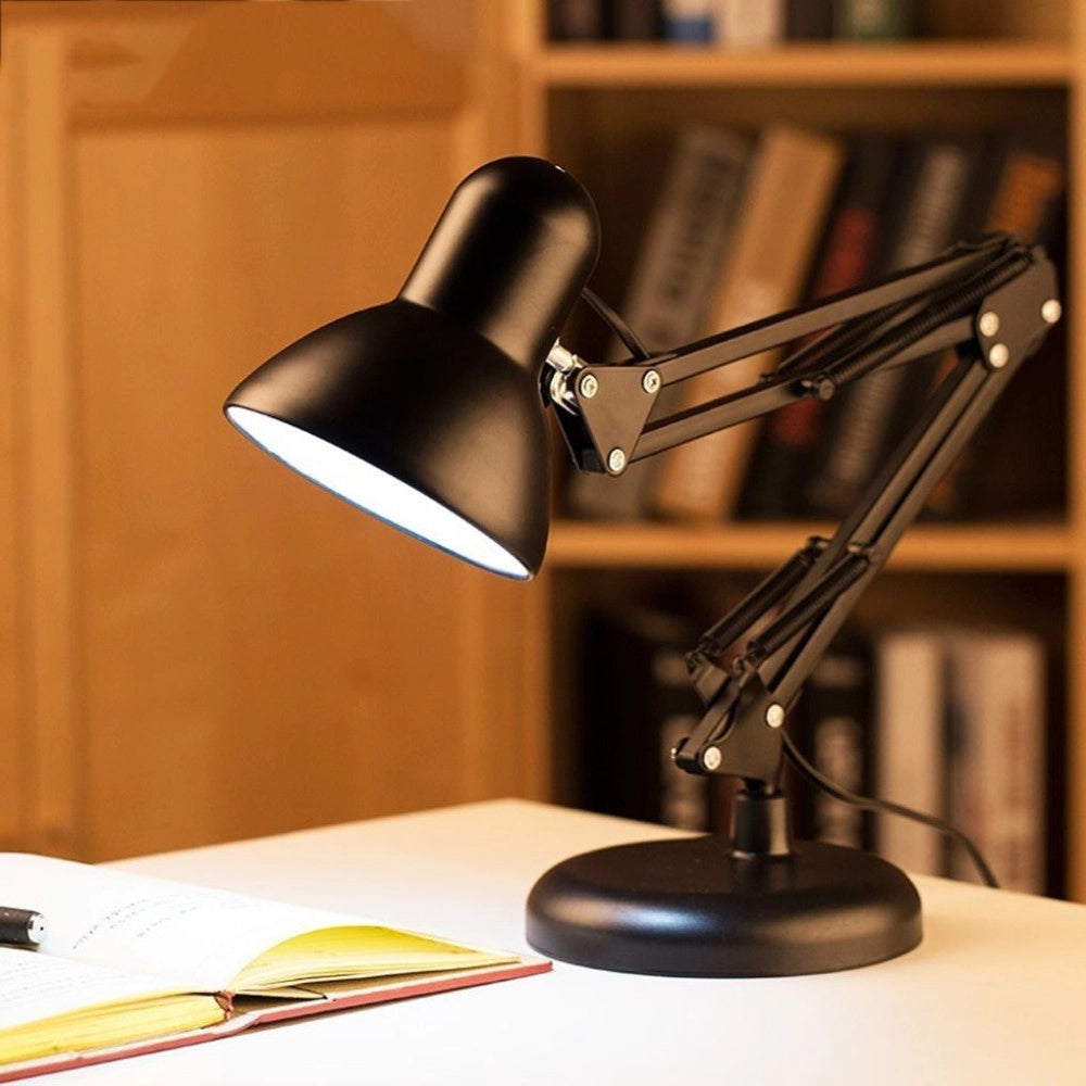 Trade Shop - Lampada Da Tavolo Con Morsetto Orientabile X Estetista Snodabile E27 Colori 60w -