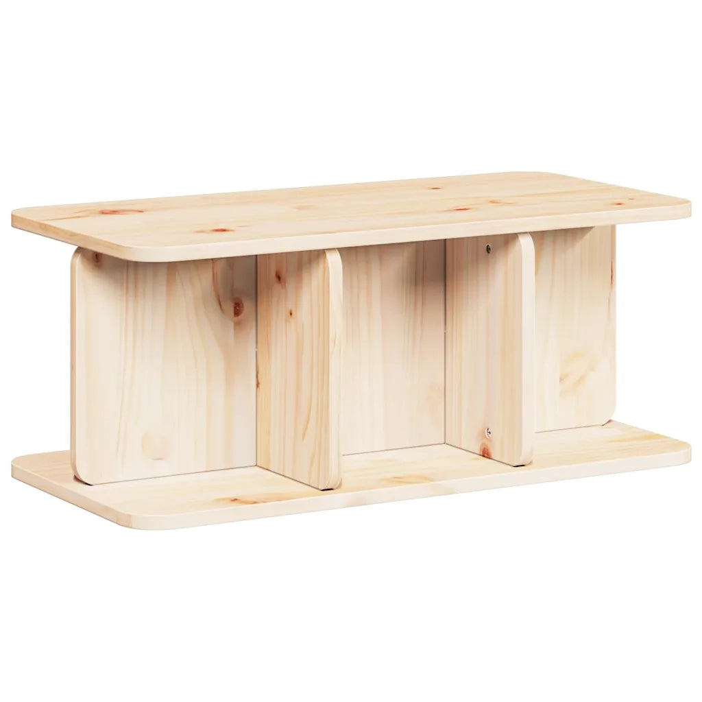 vidaXL Tavolino da salotto Naturale 80 x 39.5 x 33.5 cm