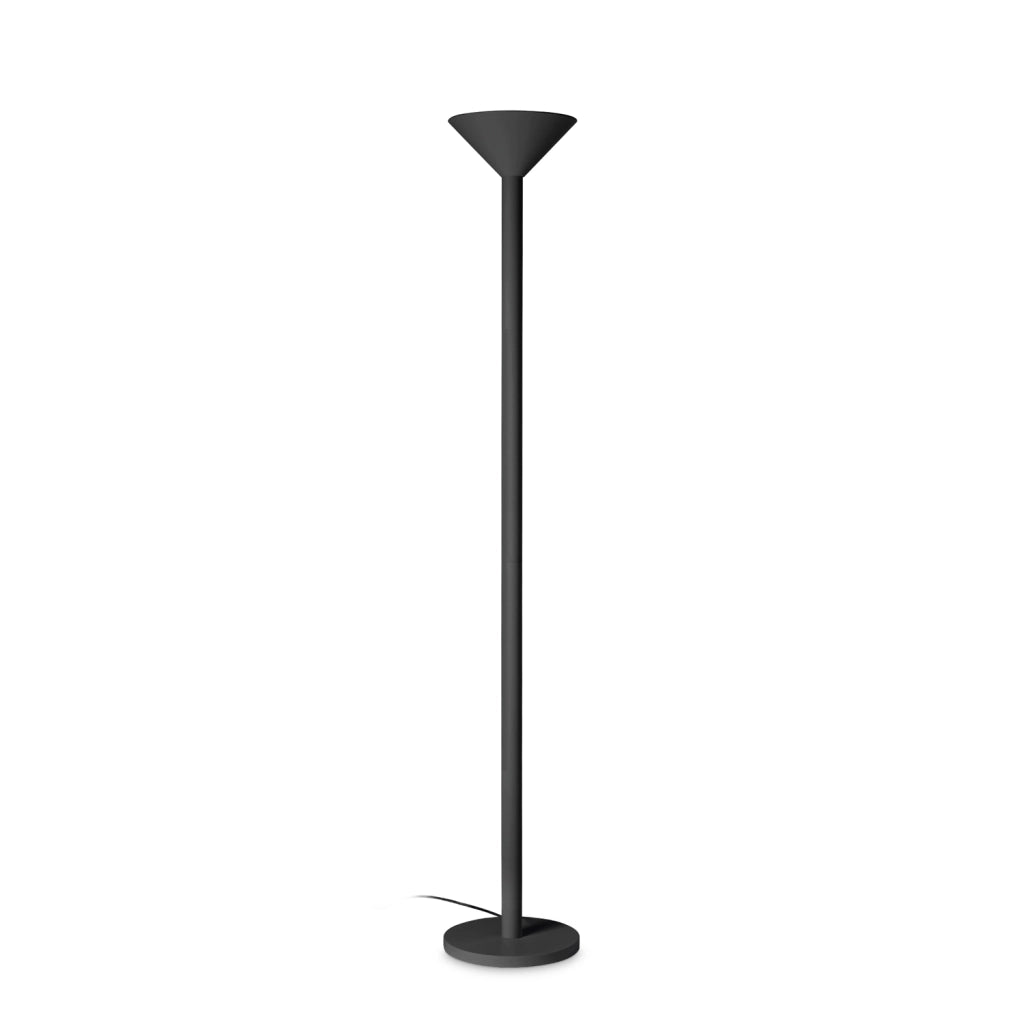 Piantana Da Terra Contemporanea Mix Metallo Nero 1 Luce E27 42W Ip20