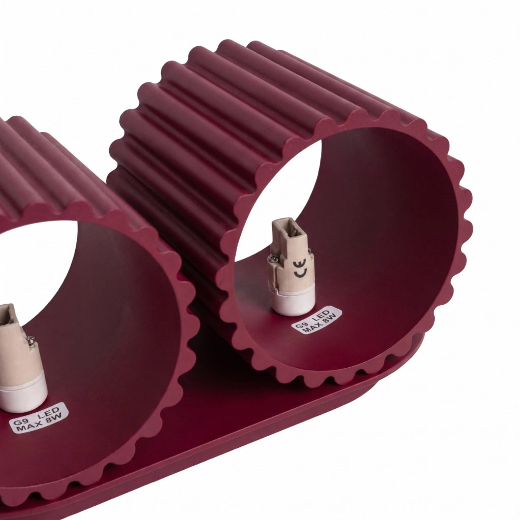 Applique AURA 2 bordeaux G9