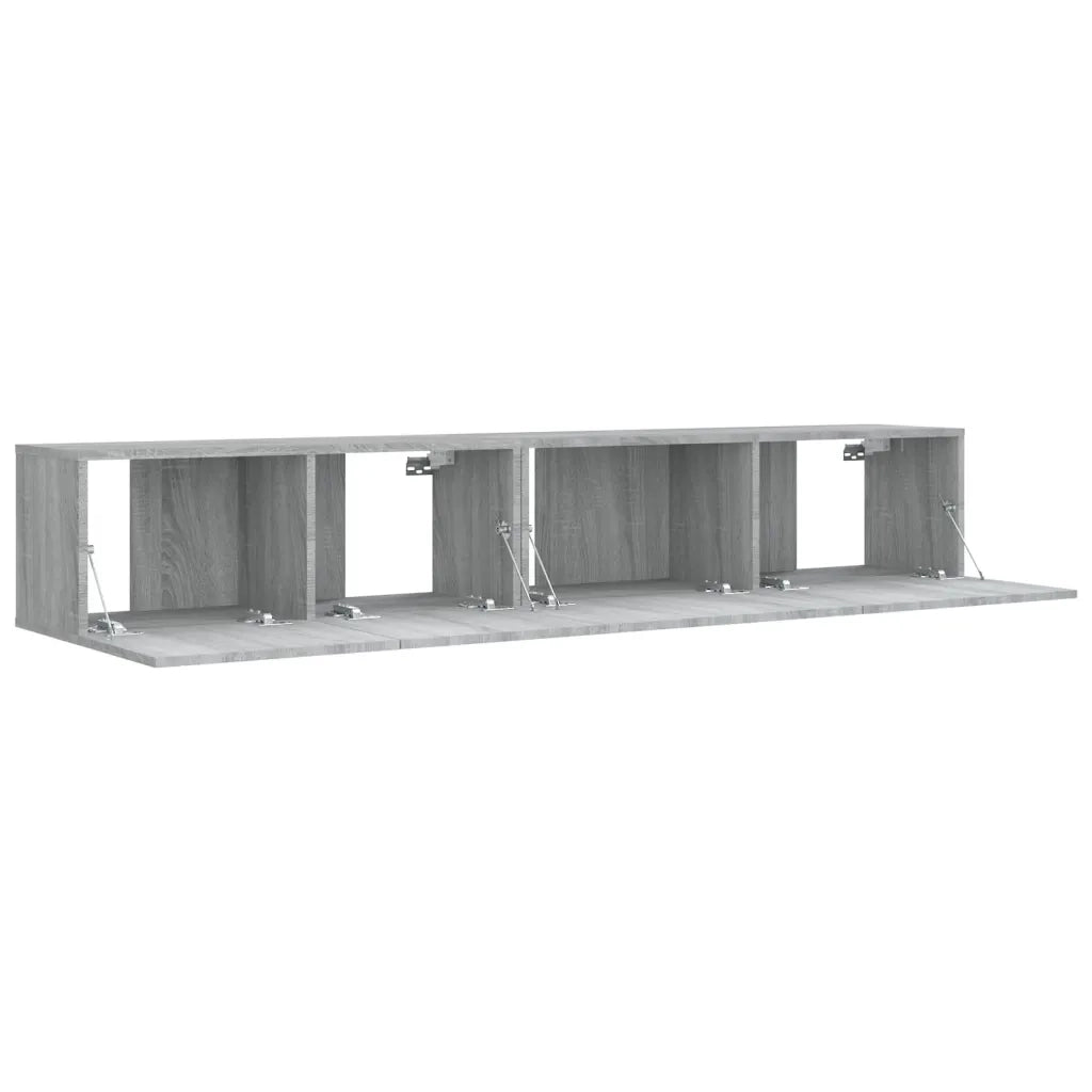 Set Mobili Porta TV 2 pz Grigio Sonoma in Legno Multistrato 3120282