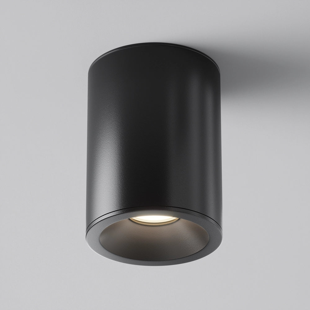 Maytoni Zoom plafoniera nera alluminio GU10 IP65 C029CL-01B