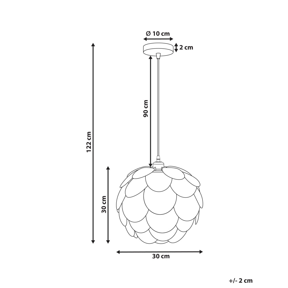 Lampada a sospensione con pigna di bambù luce naturale stile contemporaneo