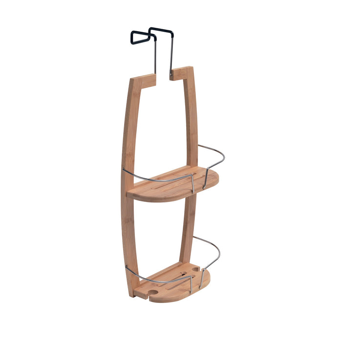 Portaoggetti appendibile a 2 ripiani bambù serie Nature 2490 Gedy