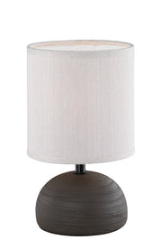 Lampada tavolo da Interno  E14 in Ceramica Marrone