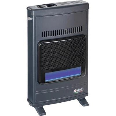 STUFA GAS METANO FIAMMA BLU A PARETE ECO 45 SICAR  GRIGIO WATT 4100 CM 43X15 H.CM 64