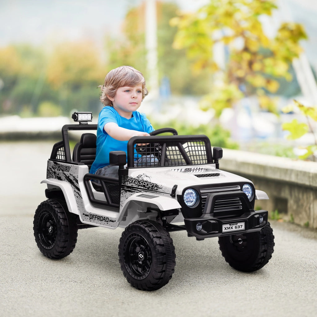 Auto elettrica per bambini ¨C zephmum ¨C Bianco