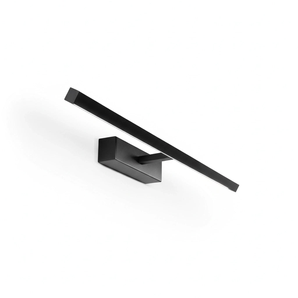 Applique Moderna Riga Metallo Nero Acrilico Led 12W 3000K