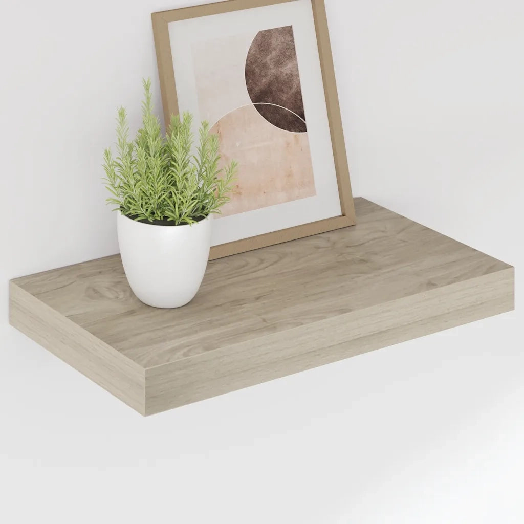 Scaffali a Parete 4 pz Rovere 40x23x3,8 cm in MDF 323870