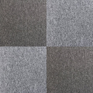 20 Quadrotte di Moquette 50x50cm Colore Grigio Platino 5mq Dure per Casa Ufficio
