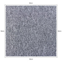 40 Quadrotte di Moquette 50x50cm Colore Grigio 10mq Dure per Casa e Ufficio