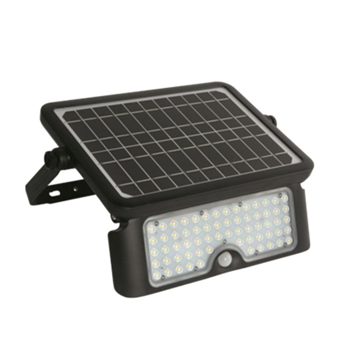 Proiettore Solare Esterno Moderno Weston Pc Nero Led Integrato 10W 6000K Ip65