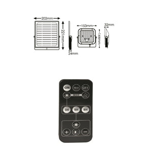 Proiettore Solare Separato Moderno Weston Pc Nero Led Integrato 10W 6000K Ip65