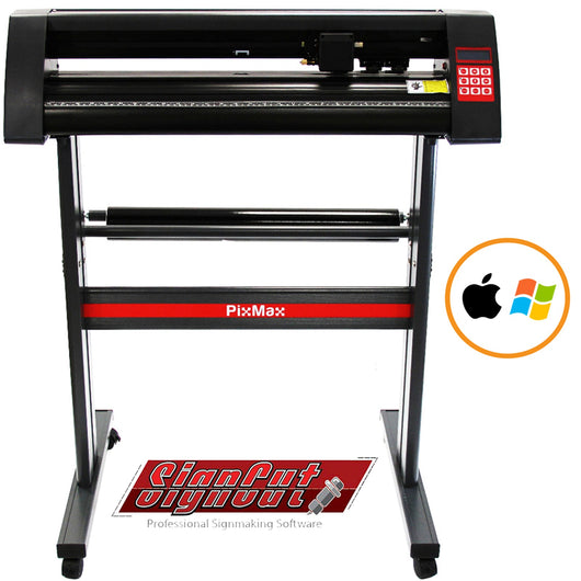 Plotter da taglio vinile PixMax 28" compatibile Mac con occhio ottico