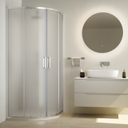 Box doccia semicircolare 80x80cm vetro 6mm opaco  | Aruba