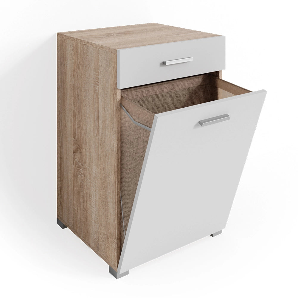 Vicco Armadietto da bagno con portabiancheria Sonoma 50 x 78.5 cm