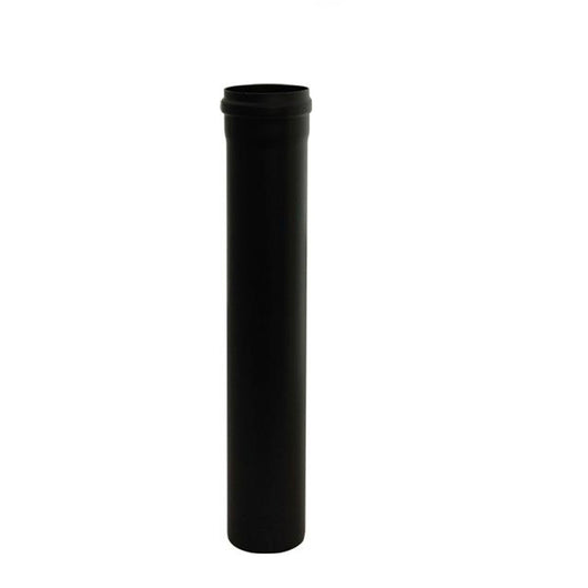 Tubo per fumi 0,5 m acciaio nero Pellet 80mm stufa riscaldamento canna fumaria