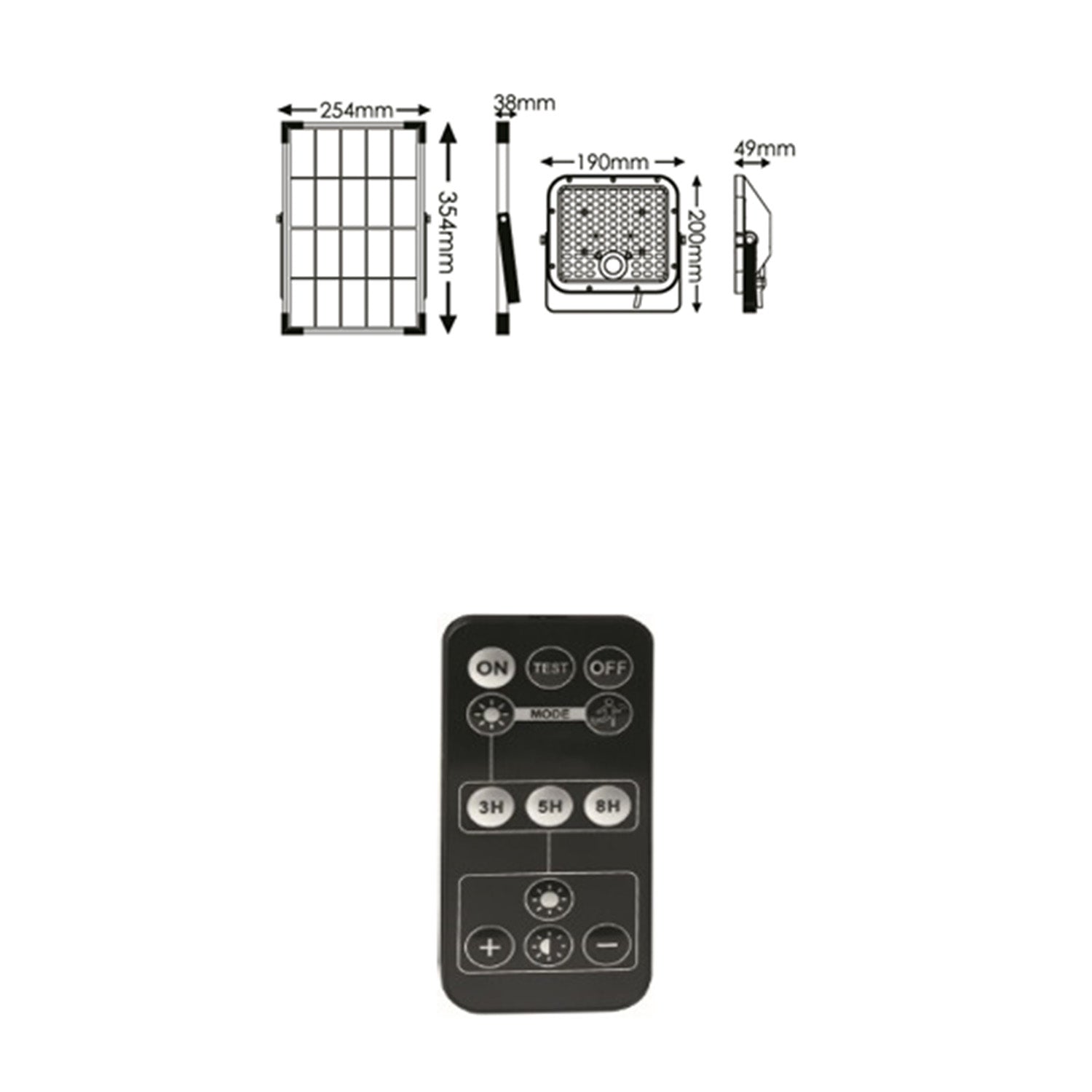 Faro Esterno Moderno Weston Pc Nero Led Integrato 30W 6000K Ip65