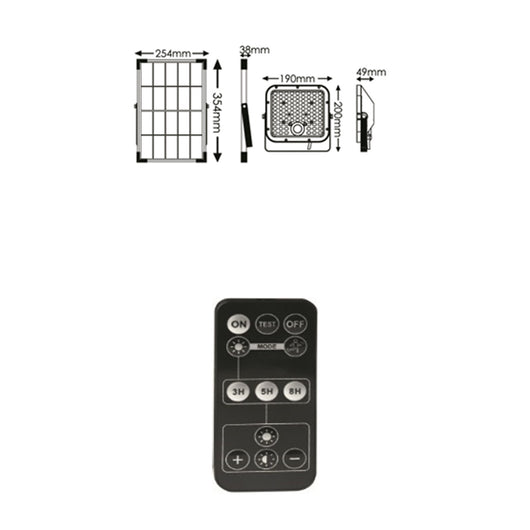 Faro Esterno Moderno Weston Pc Nero Led Integrato 30W 6000K Ip65