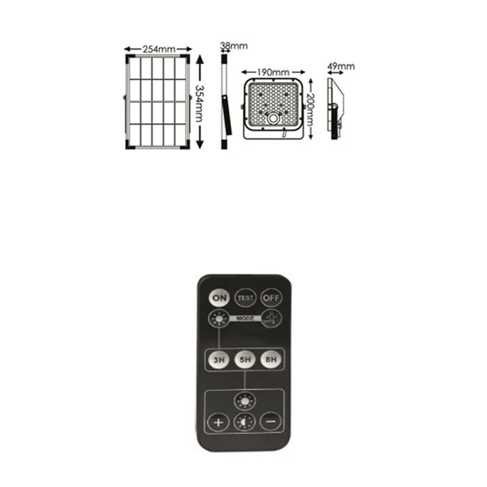 Faro Esterno Moderno Weston Pc Nero Led Integrato 30W 6000K Ip65