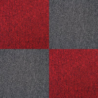20 Quadrotte di Moquette 50x50cm Colore Rosso Scarlatto 5mq Dure per Casa Uffici