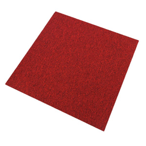 20 Quadrotte di Moquette 50x50cm Colore Rosso Scarlatto 5mq Dure per Casa Uffici