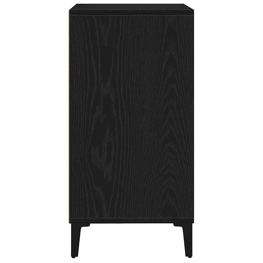 Credenza Rovere Nero 57 x 35 x 70 cm Legno ingegnerizzato 862592