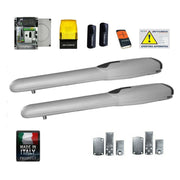 KIT APRI CANCELLO AUTOMAZIONE A BATTENTE PISTONI 24V BRACCI ELETTRICI INTENSIVO