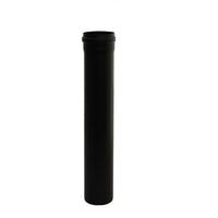 Tubo per fumi linea pellet acciaio nero opaco 0.5 mt diam 100 stufa riscaldamento raccordo