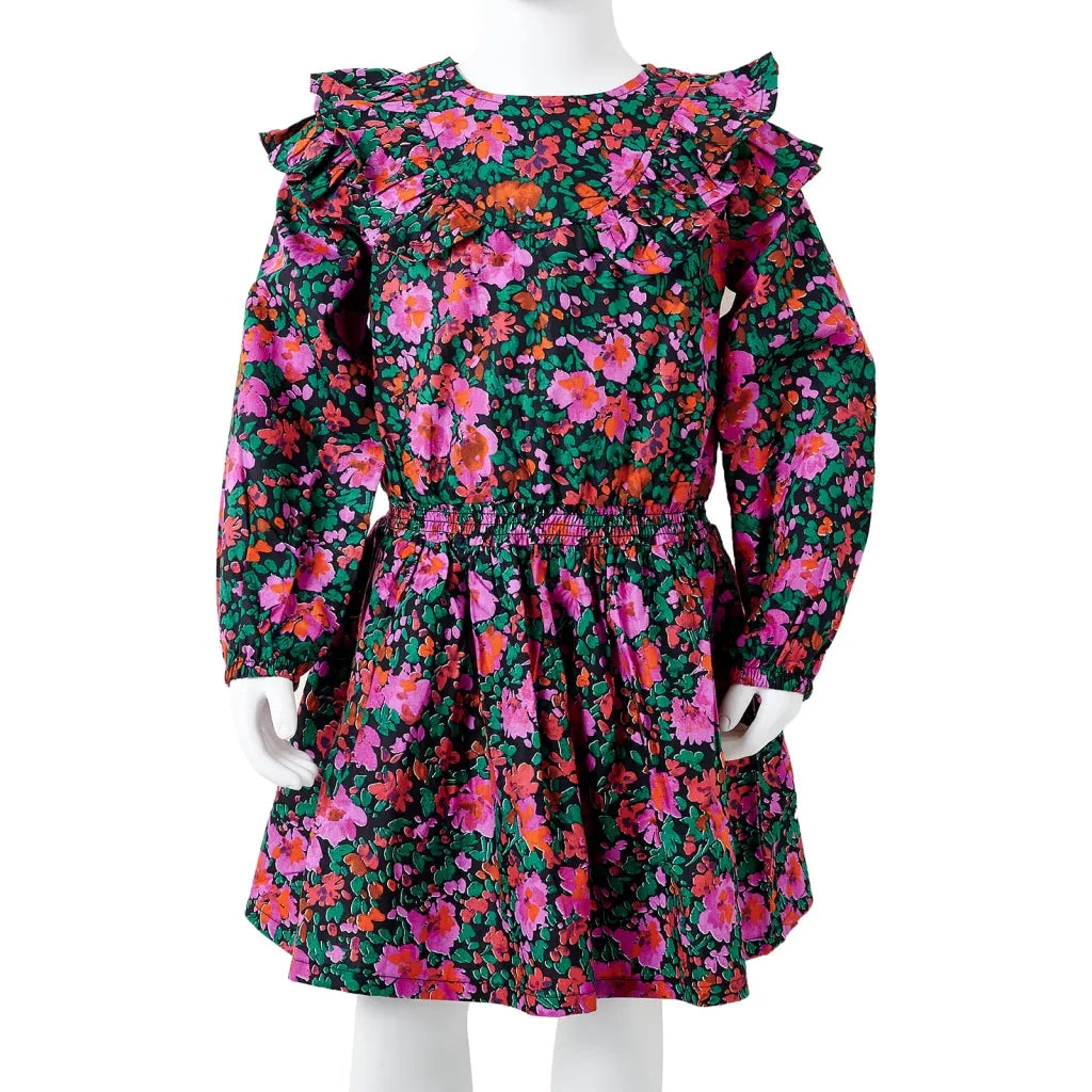 Abito da Bambina a Maniche Lunghe Fucsia 92 CFW3858471