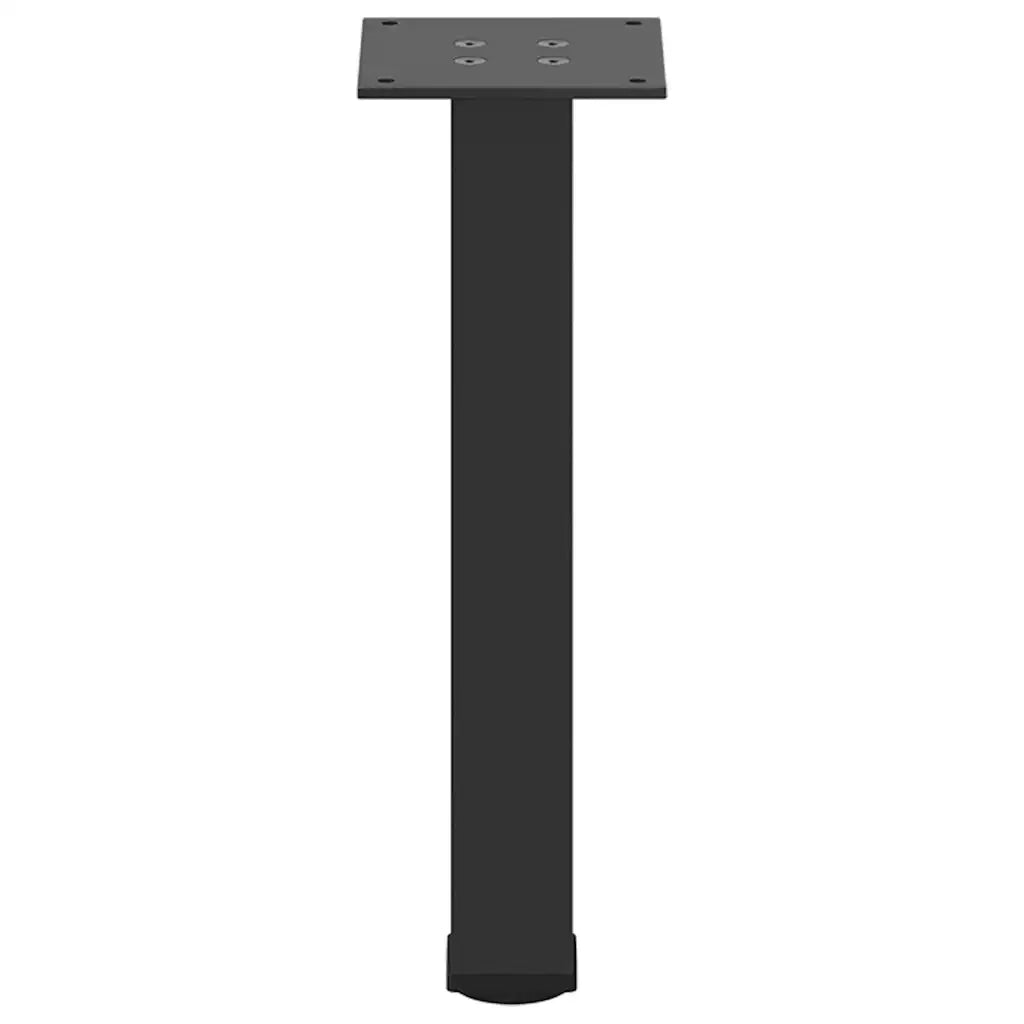 Gambe per Tavolino da Caffè 4 pz Nere 30-32 cm Acciaio