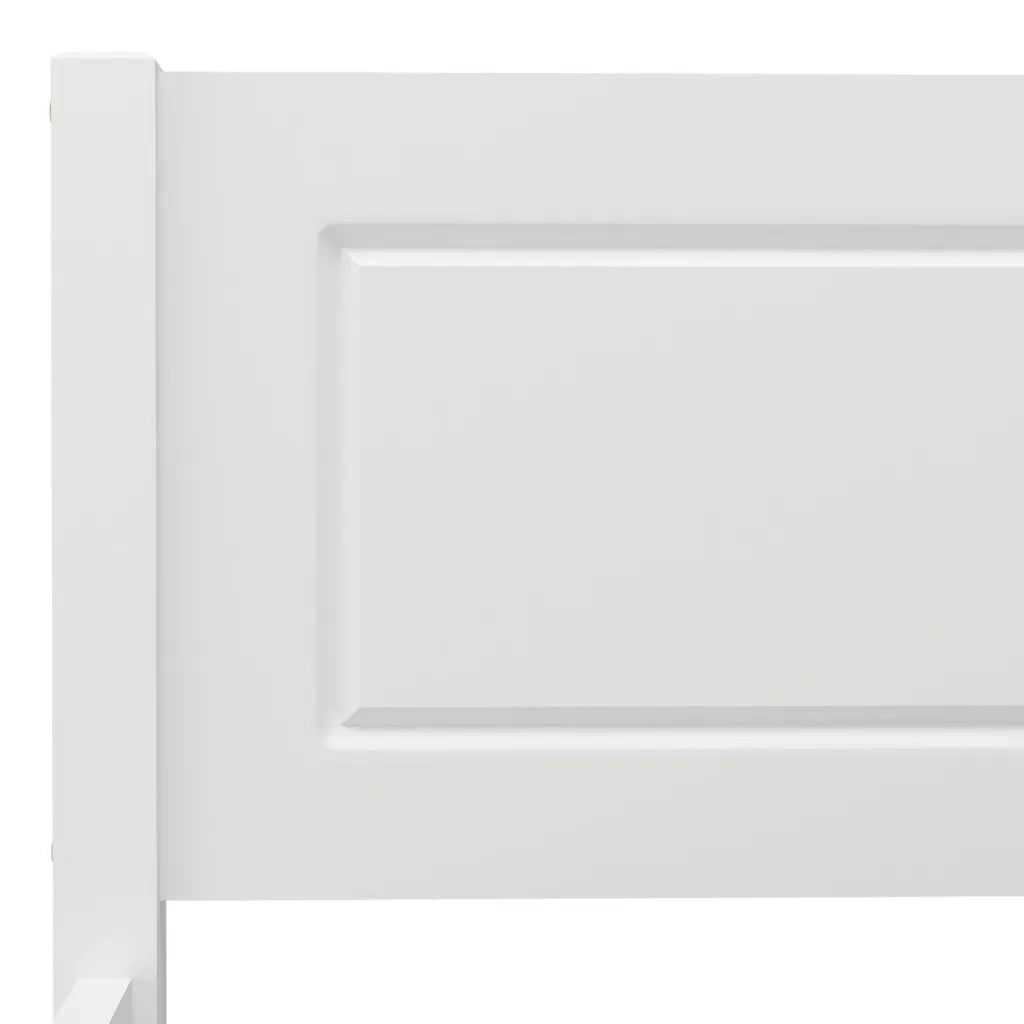 Giroletto-Struttura Letto Bianco in Legno Massello di Pino 100x200 cm 199225