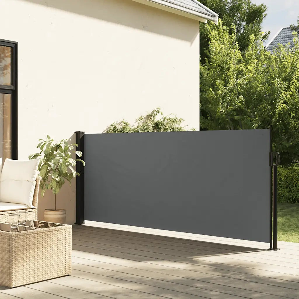 Tenda da sole laterale retrattile antracite 140x600 cm 4004518