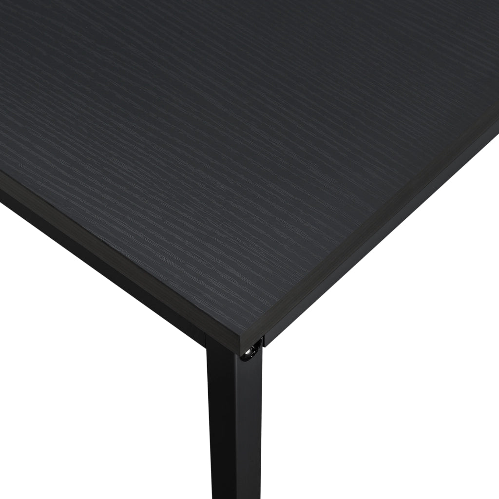 Scrivania Røros con Telaio in Metallo e Piano da 120 x 60 cm - Nero [en.casa]