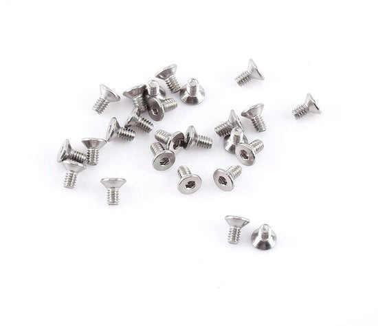 Viti a 6 punte in acciaio inossidabile A2 - Raccordo - Assortimento 250 pezzi - Corrosione resistente - Componenti di fissaggio - Testa piatta