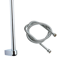 Saliscendi cromato con flessibile 60 cm