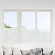 vidaXL Pellicole per Finestre Smerigliate 4pz Motivo Fiore in PVC