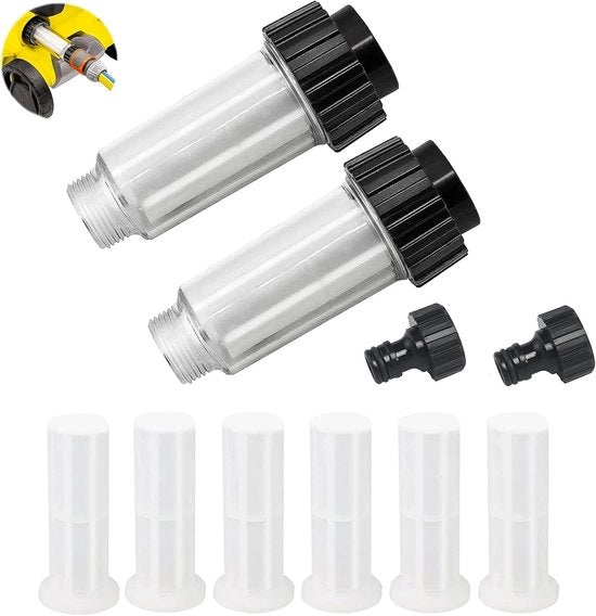 Filtro per acqua per camper e tubo da giardino - filtro per acqua - set con 6 pezzi di filtro - adatto per irrigazione esterna
