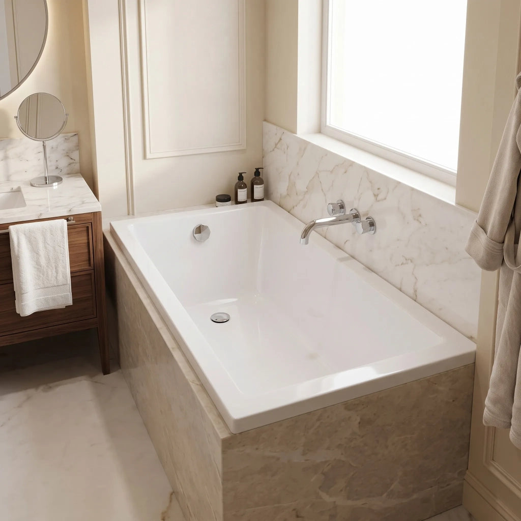 Vasca Da Bagno Acrilica Da Incasso Rea Catania 160