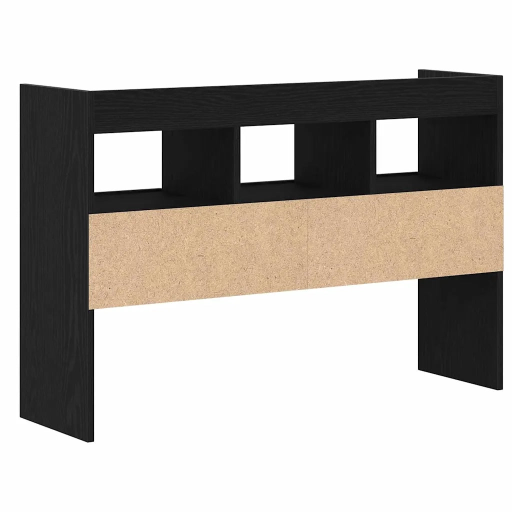 Credenza Rovere Nero 105 x 30 x 70 cm Legno multistrato 862666